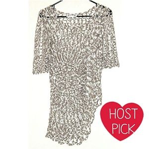 Joseph Ribkoff Asymmetrical Open Cut-Out Knit M